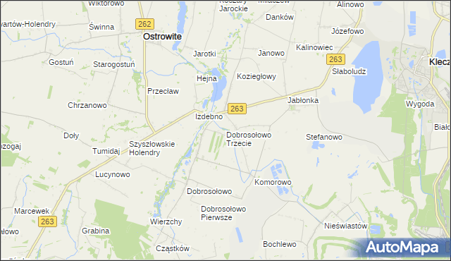 mapa Dobrosołowo Trzecie, Dobrosołowo Trzecie na mapie Targeo