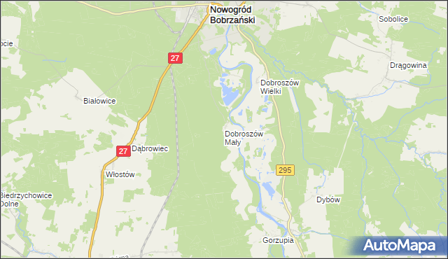 mapa Dobroszów Mały, Dobroszów Mały na mapie Targeo
