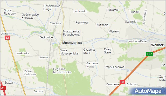 mapa Gazomia Stara, Gazomia Stara na mapie Targeo