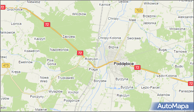 mapa Klementów, Klementów na mapie Targeo