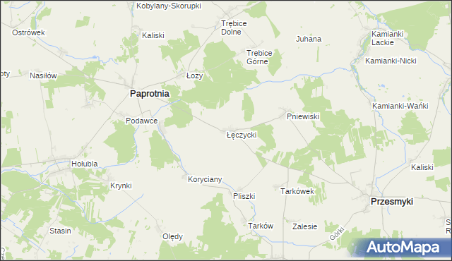 mapa Łęczycki, Łęczycki na mapie Targeo