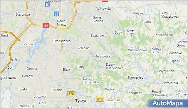 mapa Matysówka, Matysówka na mapie Targeo