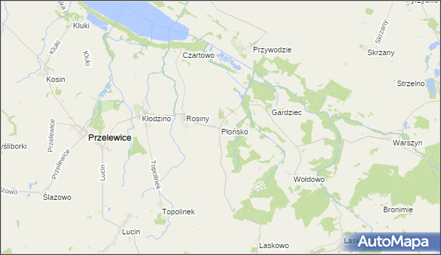 mapa Płońsko, Płońsko na mapie Targeo