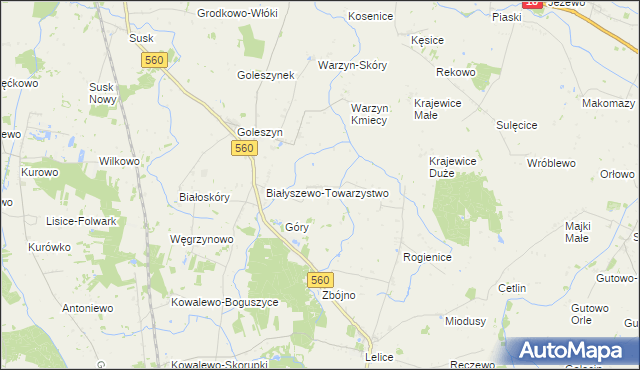 mapa Szczepanki gmina Sierpc, Szczepanki gmina Sierpc na mapie Targeo