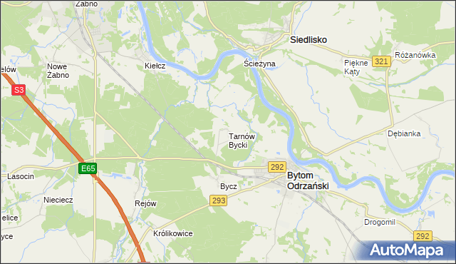 mapa Tarnów Bycki, Tarnów Bycki na mapie Targeo