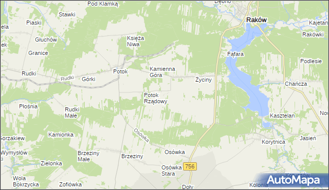 mapa Wymysłów gmina Szydłów, Wymysłów gmina Szydłów na mapie Targeo