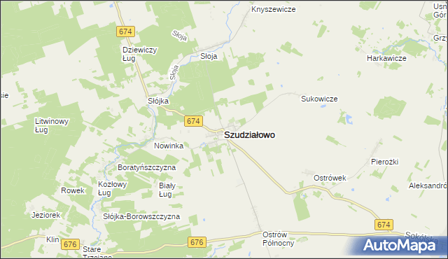 mapa Szudziałowo, Szudziałowo na mapie Targeo