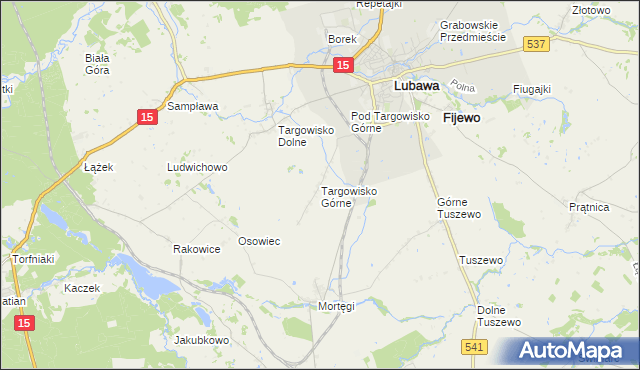 mapa Targowisko Górne, Targowisko Górne na mapie Targeo