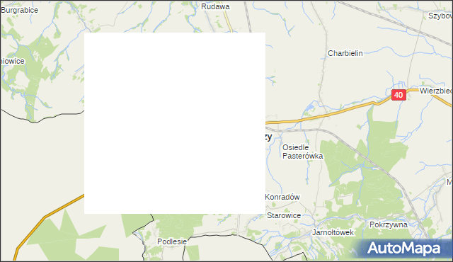 mapa Głuchołazy, Głuchołazy na mapie Targeo