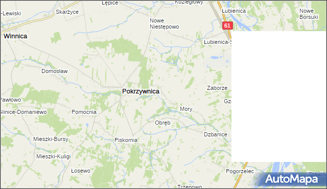 mapa Obrębek, Obrębek na mapie Targeo
