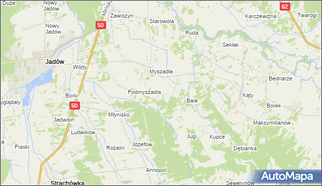 mapa Podbale, Podbale na mapie Targeo