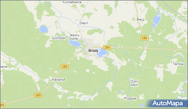 mapa Nabłoto, Nabłoto na mapie Targeo