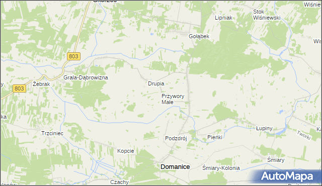 mapa Przywory Małe, Przywory Małe na mapie Targeo