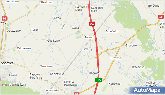 mapa Smaruj, Smaruj na mapie Targeo