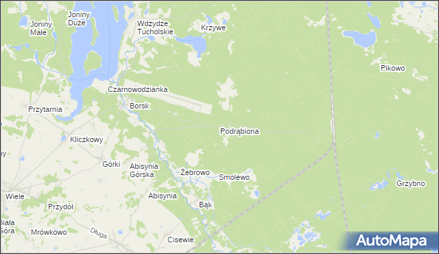 mapa Podrąbiona, Podrąbiona na mapie Targeo