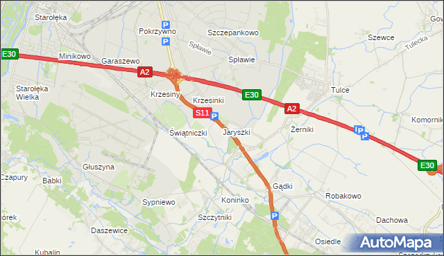 mapa Jaryszki, Jaryszki na mapie Targeo