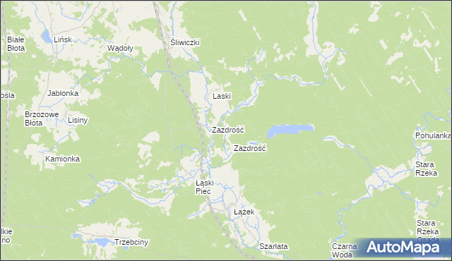 mapa Sarnia Góra gmina Osie, Sarnia Góra gmina Osie na mapie Targeo