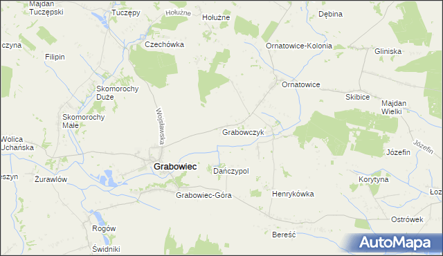 mapa Grabowczyk, Grabowczyk na mapie Targeo