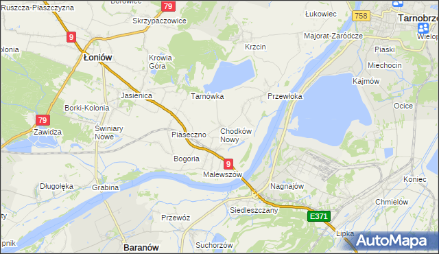 mapa Chodków Nowy, Chodków Nowy na mapie Targeo