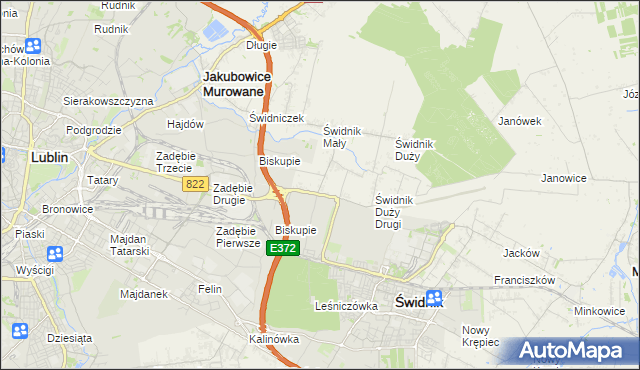 mapa Kolonia Świdnik Mały, Kolonia Świdnik Mały na mapie Targeo