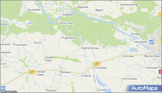 mapa Niemieczkowo, Niemieczkowo na mapie Targeo