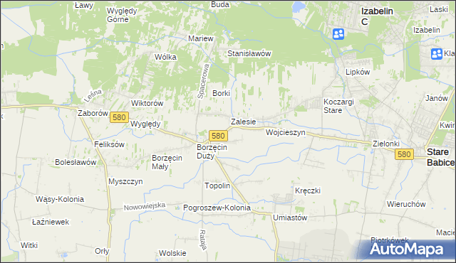 mapa Wierzbin, Wierzbin na mapie Targeo