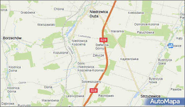 mapa Załucze, Załucze na mapie Targeo