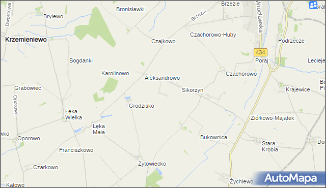 mapa Huby Pijanowskie, Huby Pijanowskie na mapie Targeo