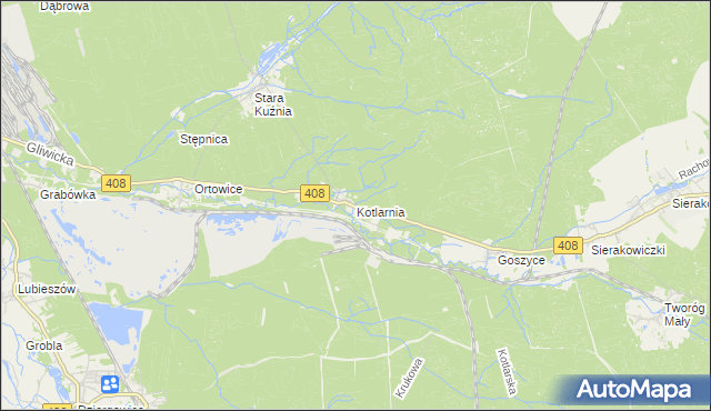 mapa Kotlarnia, Kotlarnia na mapie Targeo