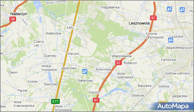 mapa Kuleszówka, Kuleszówka na mapie Targeo