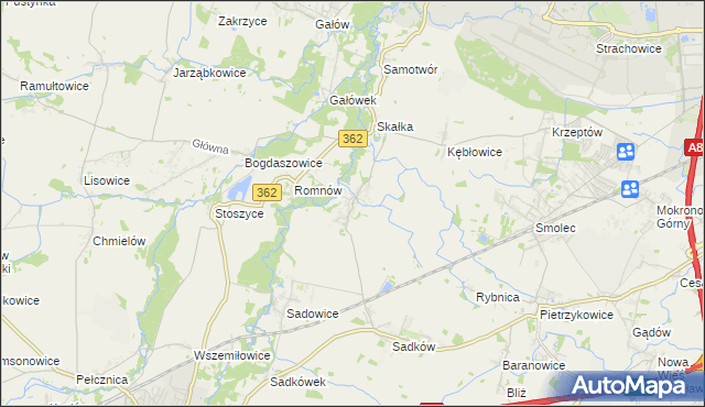 mapa Małkowice gmina Kąty Wrocławskie, Małkowice gmina Kąty Wrocławskie na mapie Targeo