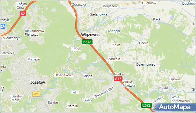 mapa Radiówek, Radiówek na mapie Targeo