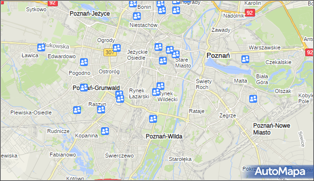 mapa Rynek Wildecki, Rynek Wildecki na mapie Targeo