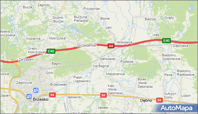 mapa Sterkowiec, Sterkowiec na mapie Targeo