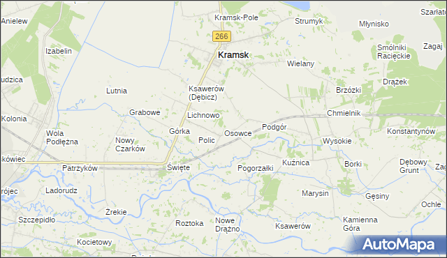 mapa Osowce, Osowce na mapie Targeo