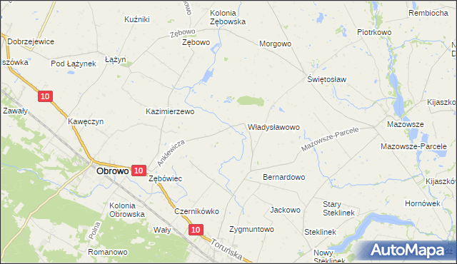 mapa Skrzypkowo, Skrzypkowo na mapie Targeo