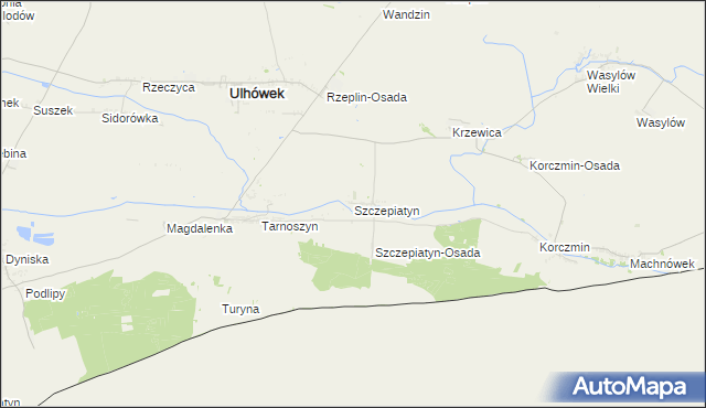 mapa Szczepiatyn, Szczepiatyn na mapie Targeo