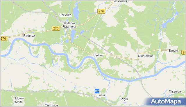 mapa Będów, Będów na mapie Targeo