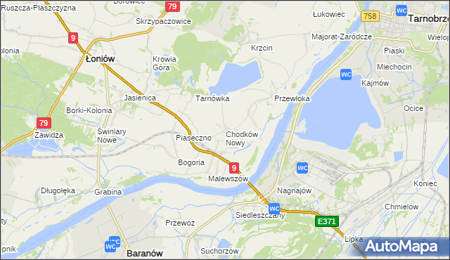 mapa Chodków Nowy, Chodków Nowy na mapie Targeo