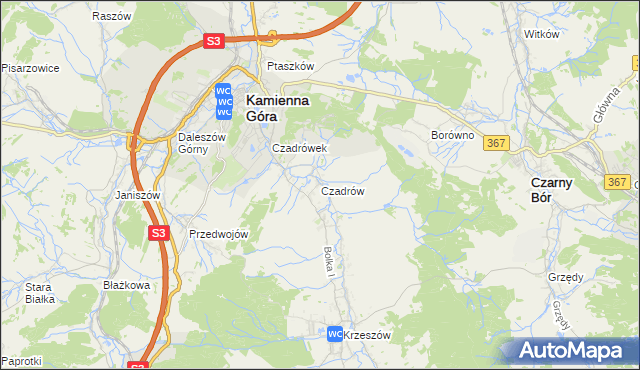 mapa Czadrów, Czadrów na mapie Targeo