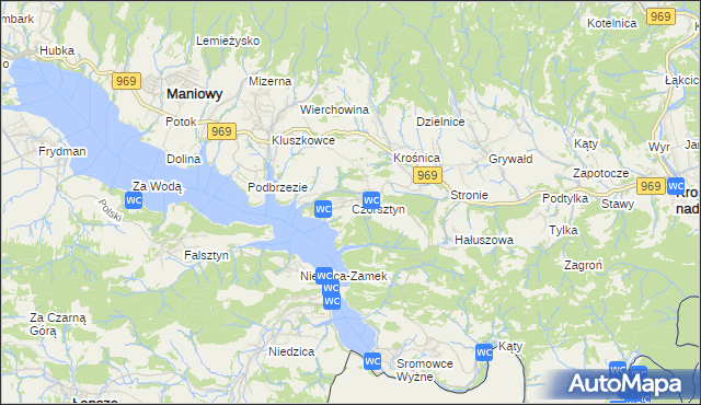 mapa Czorsztyn, Czorsztyn na mapie Targeo