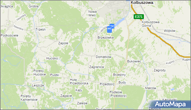mapa Domatków, Domatków na mapie Targeo