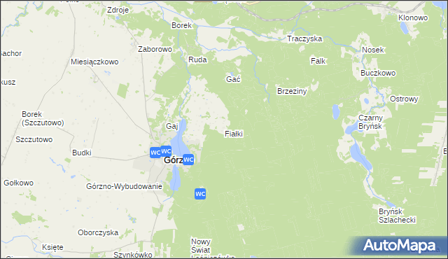 mapa Fiałki, Fiałki na mapie Targeo