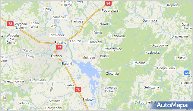 mapa Gołęczyna, Gołęczyna na mapie Targeo