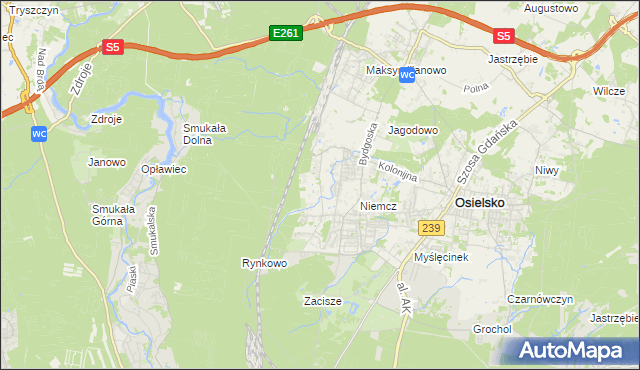 mapa Jagodowo Leśniczówka, Jagodowo Leśniczówka na mapie Targeo