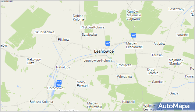 mapa Janówka gmina Leśniowice, Janówka gmina Leśniowice na mapie Targeo