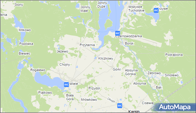 mapa Kliczkowy, Kliczkowy na mapie Targeo