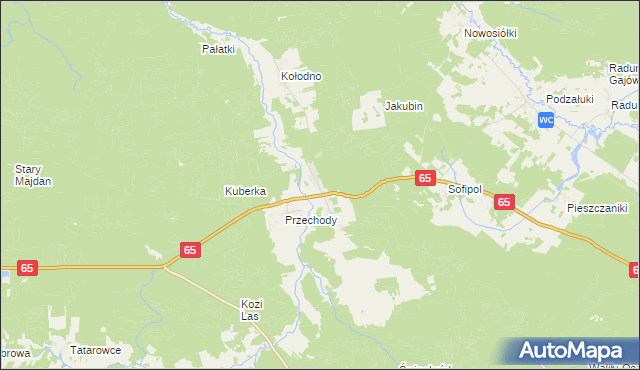 mapa Królowy Most, Królowy Most na mapie Targeo