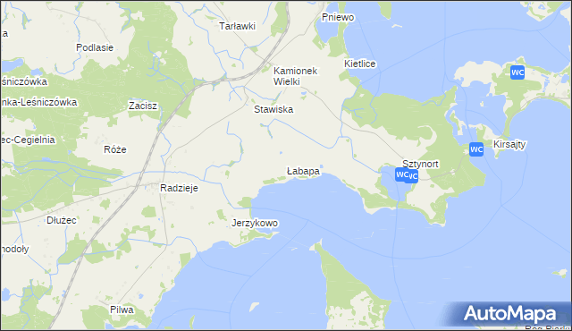 mapa Łabapa, Łabapa na mapie Targeo