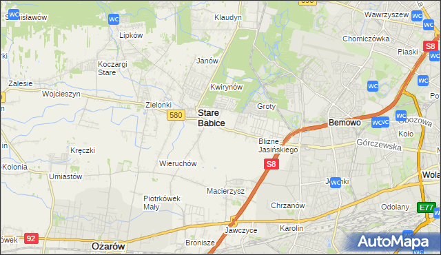 mapa Latchorzew, Latchorzew na mapie Targeo